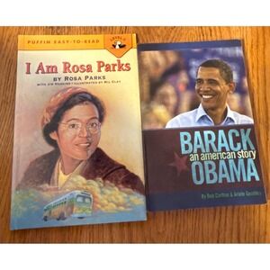I Am Rosa Parks & Barack Obama An American Story Childrens Biography Book Lot